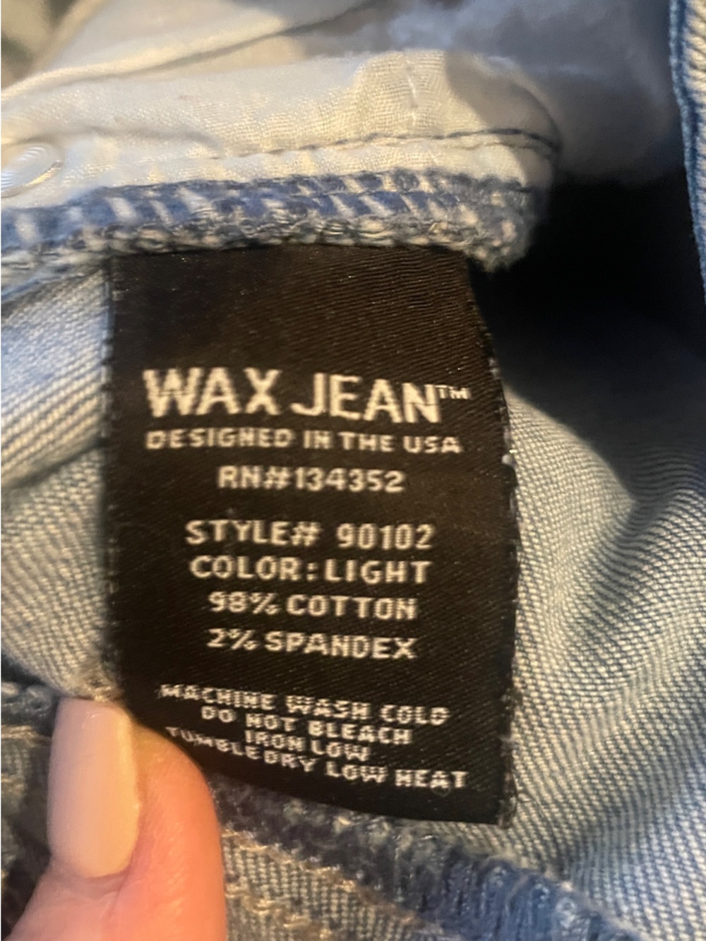 WAX Size 7 Ripped Distressed High-Rise Skinny Women's Light Blue Jeans - Picture 13 of 16